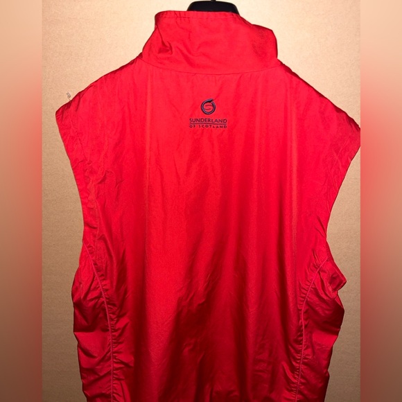 Sunderland Of Scotland Pullover Windbreaker Vest Red XL Old Course St. Andrew's - Picture 4 of 4